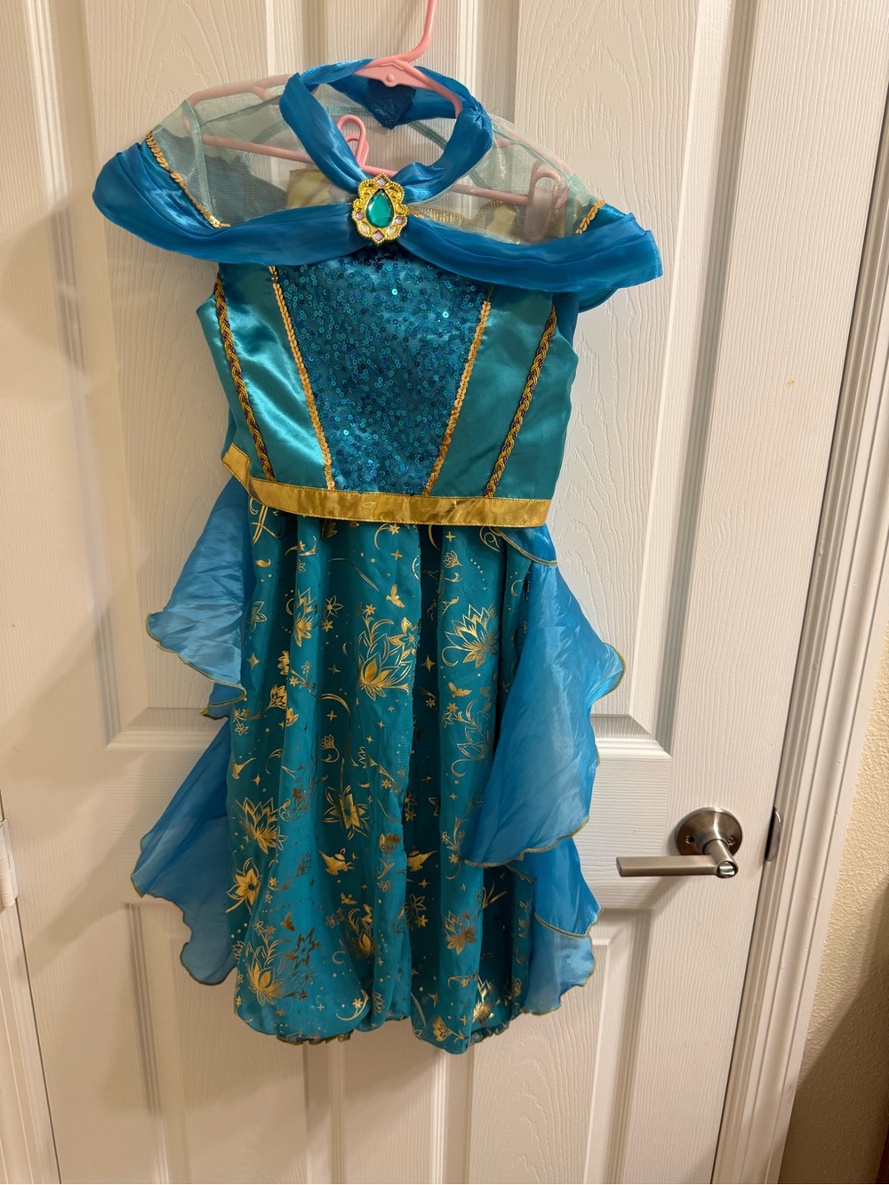 Disney Jasmine Teal and Gold Princess Costume Dress